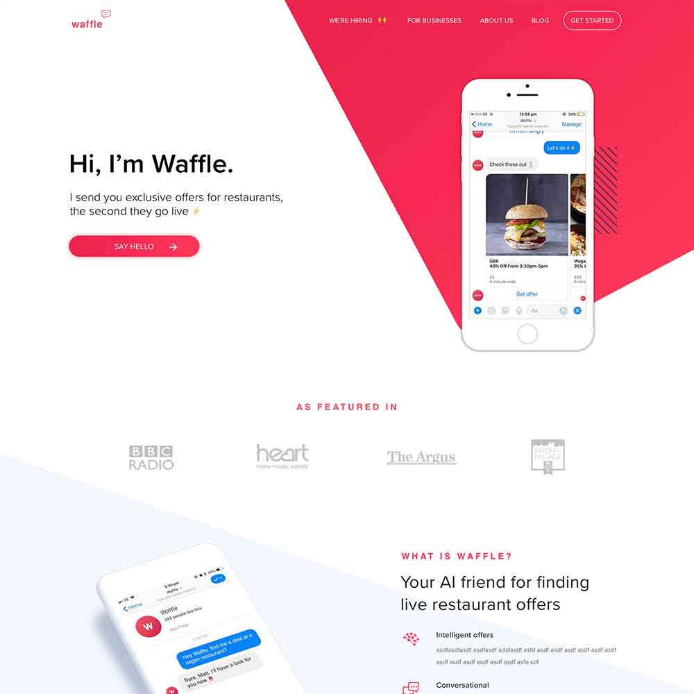 Web Design & Development for Waffle